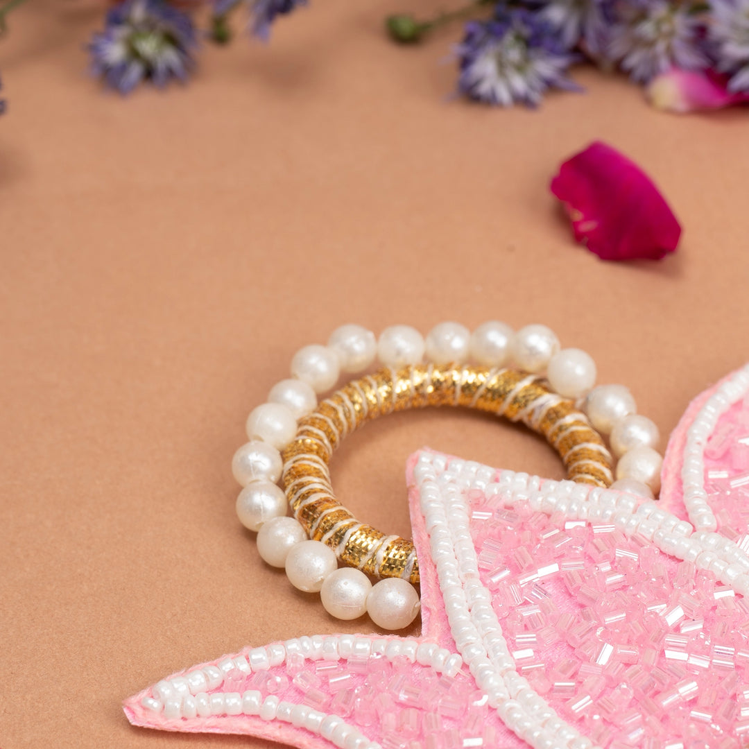 Beaded Lotus Hangings