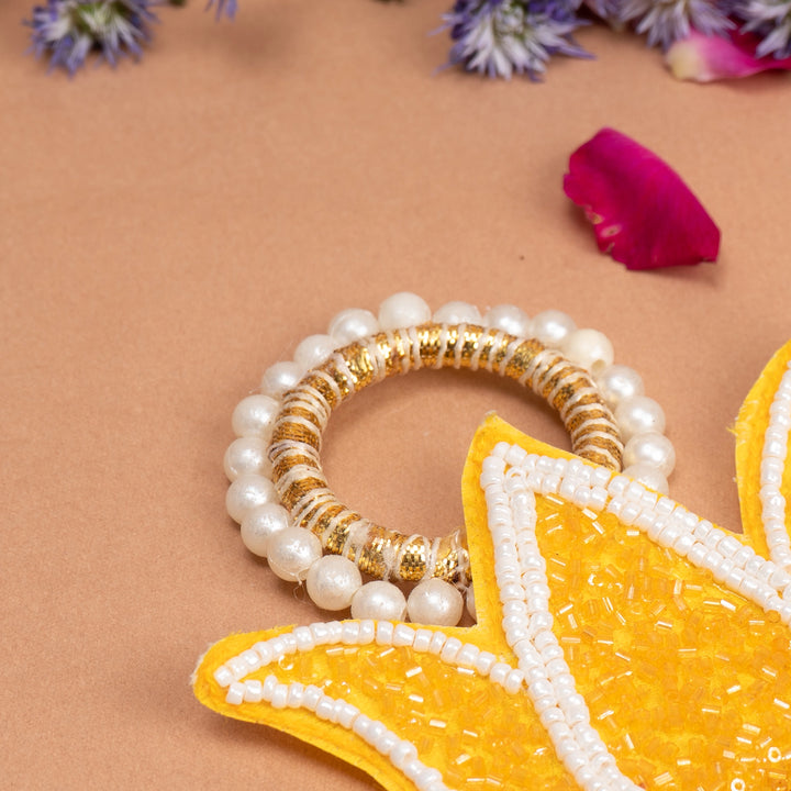 Beaded Lotus Hangings