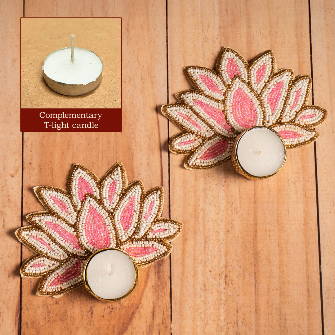 Lotus T-Light Candle Holders