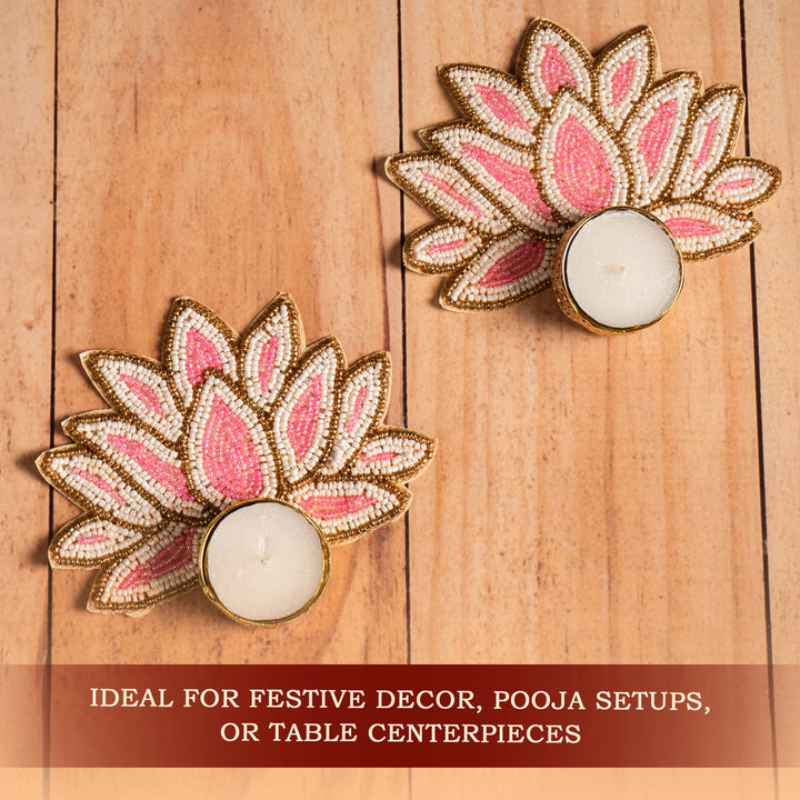 Lotus T-Light Candle Holders