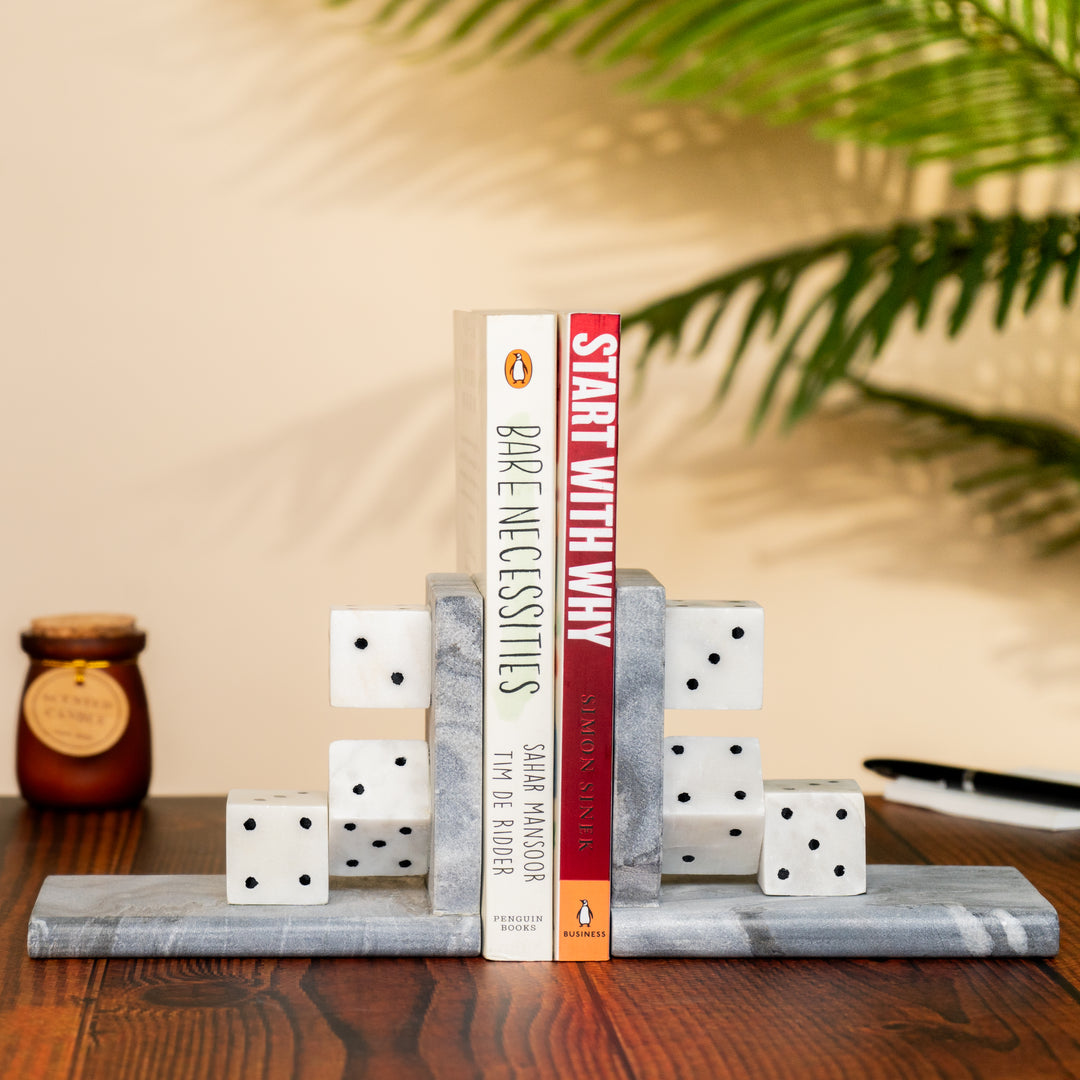 Dice Bookends