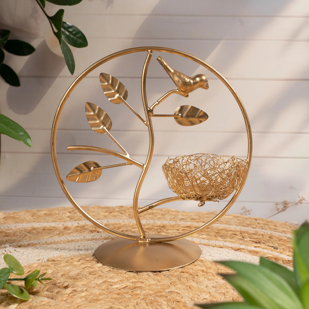 Nested Bird Candle Holder