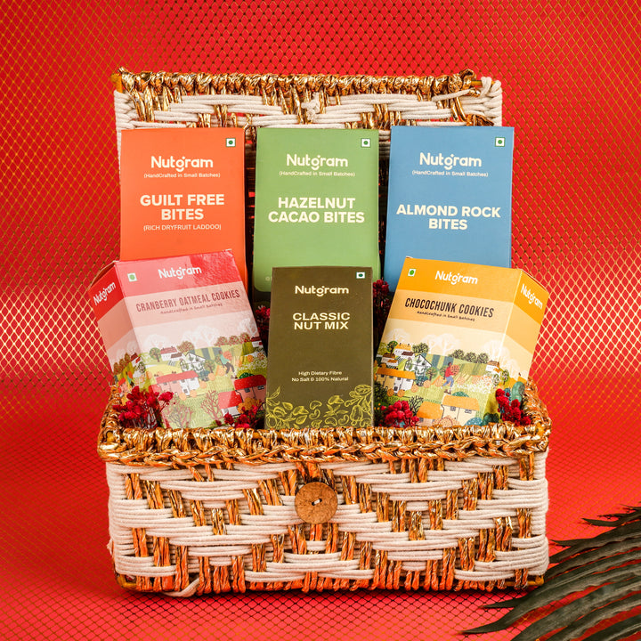 Nutty Delights | Chocolate & Nut Treats Gift Basket
