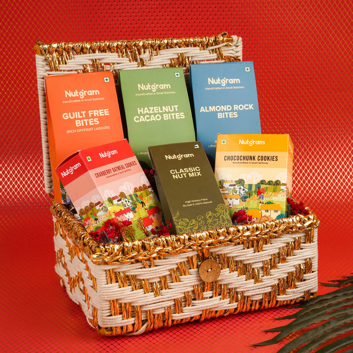Nutty Delights | Chocolate & Nut Treats Gift Basket