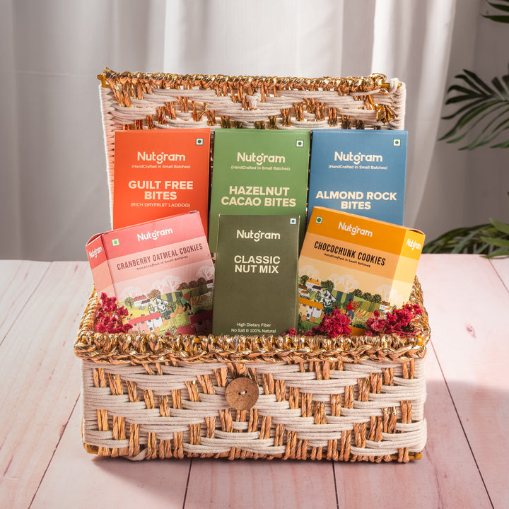 Nutty Delights | Chocolate & Nut Treats Gift Basket