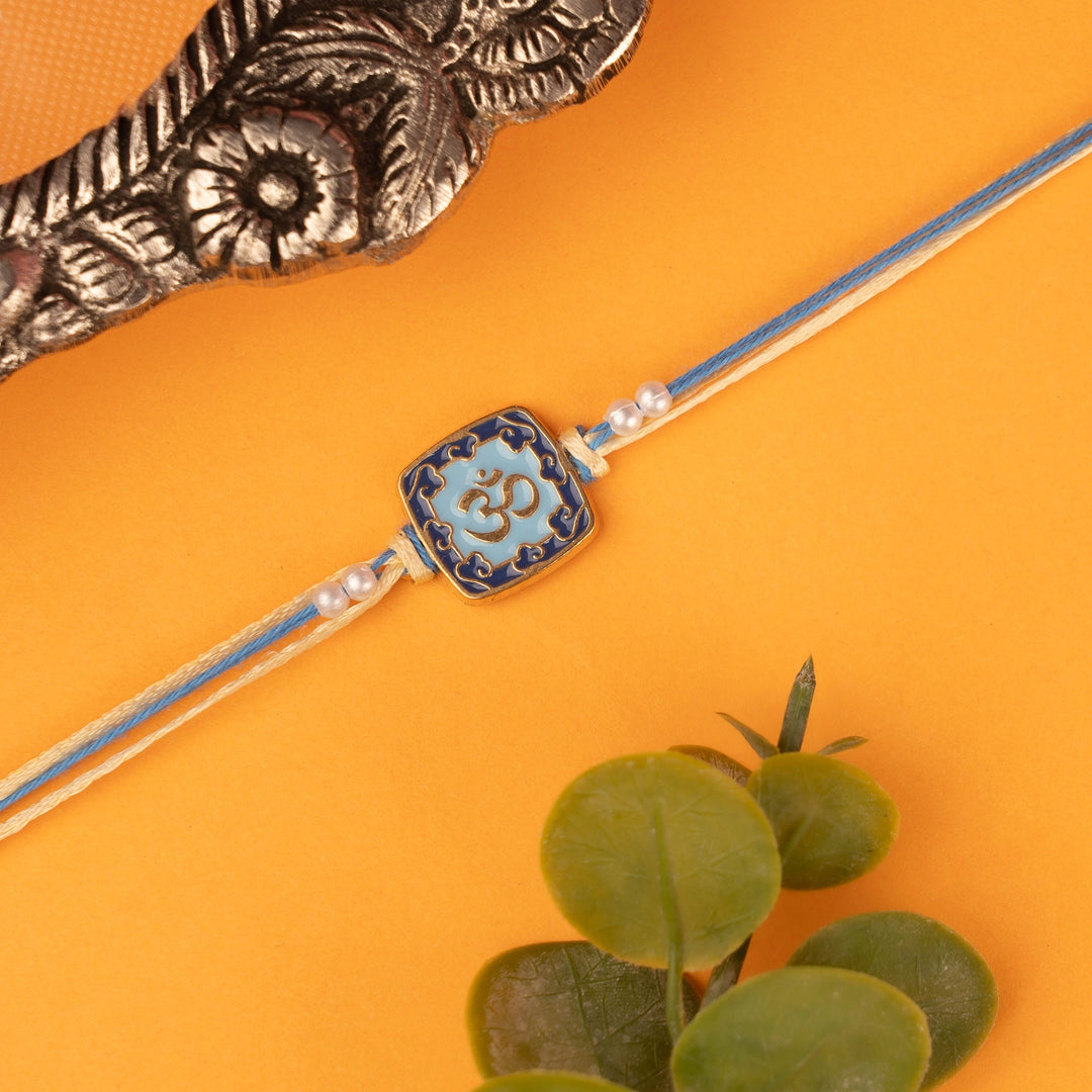 Om Enamel Rakhi