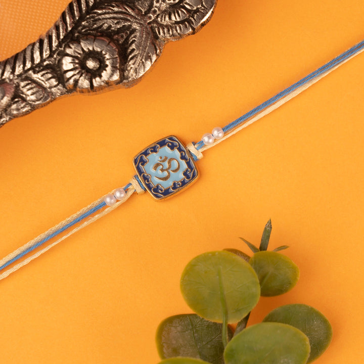 Om Enamel Rakhi