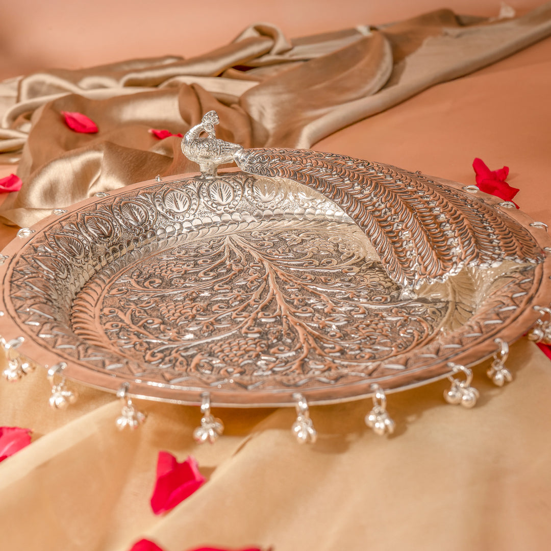 Peacock Pooja Thali Set