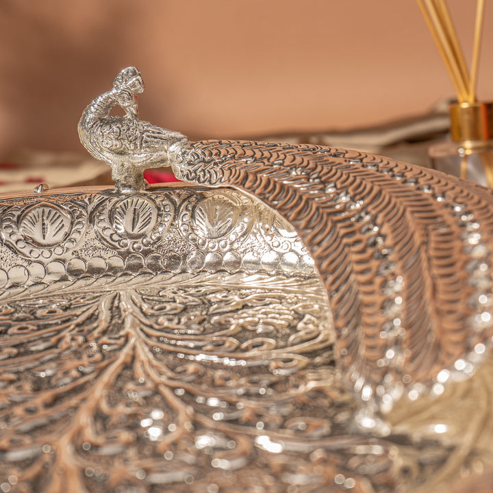 Peacock Pooja Thali Set