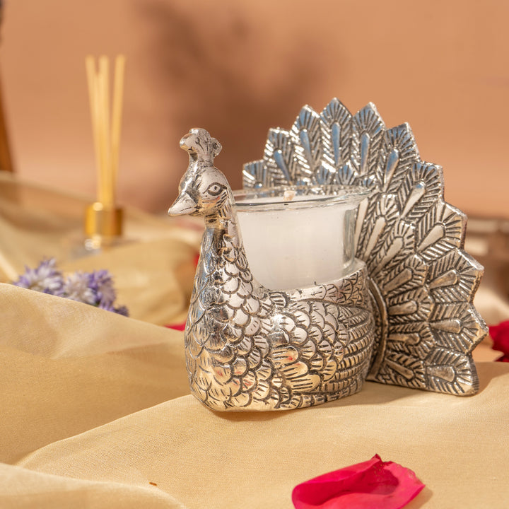 Peacock Train Candle