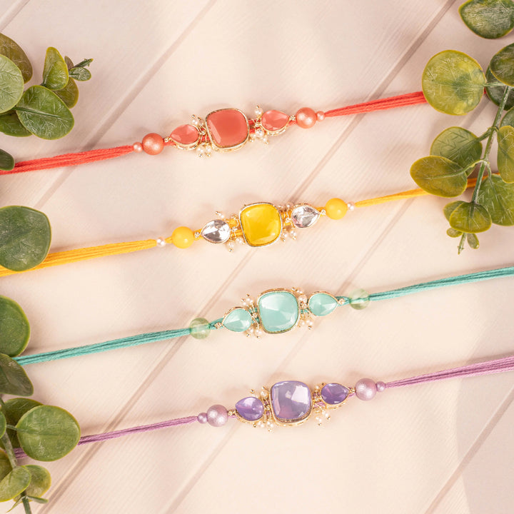 Pearldrop Stone Rakhi Set