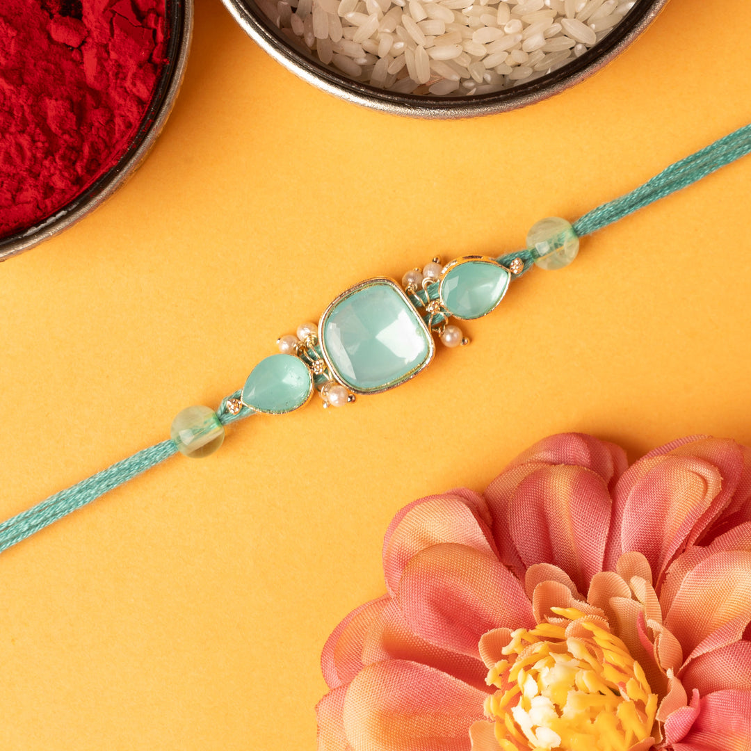 Pearldrop Stone Rakhi