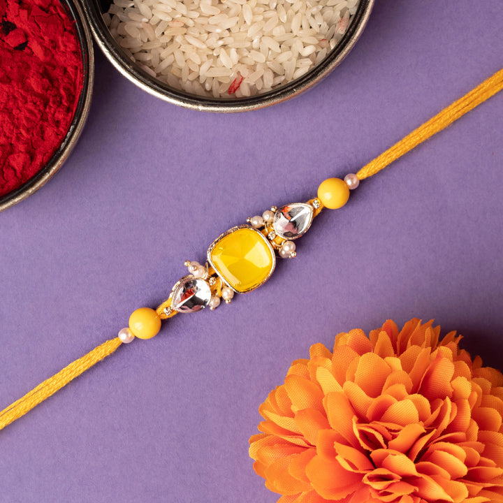 Pearldrop Stone Rakhi