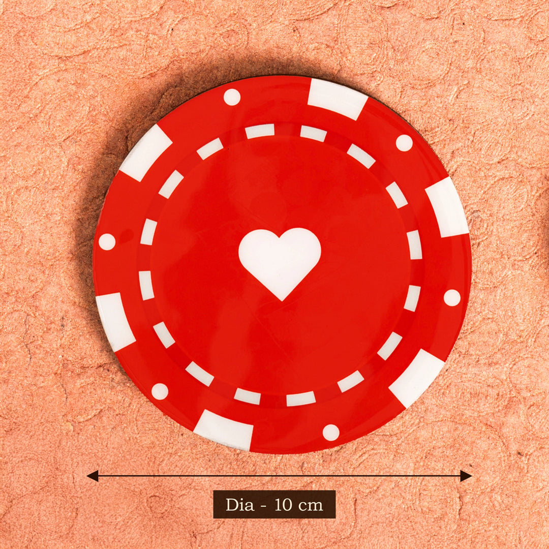 Poker Design Coaster Set