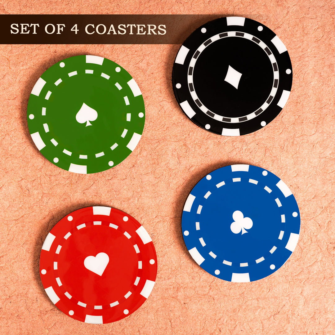Poker Design Coaster Set
