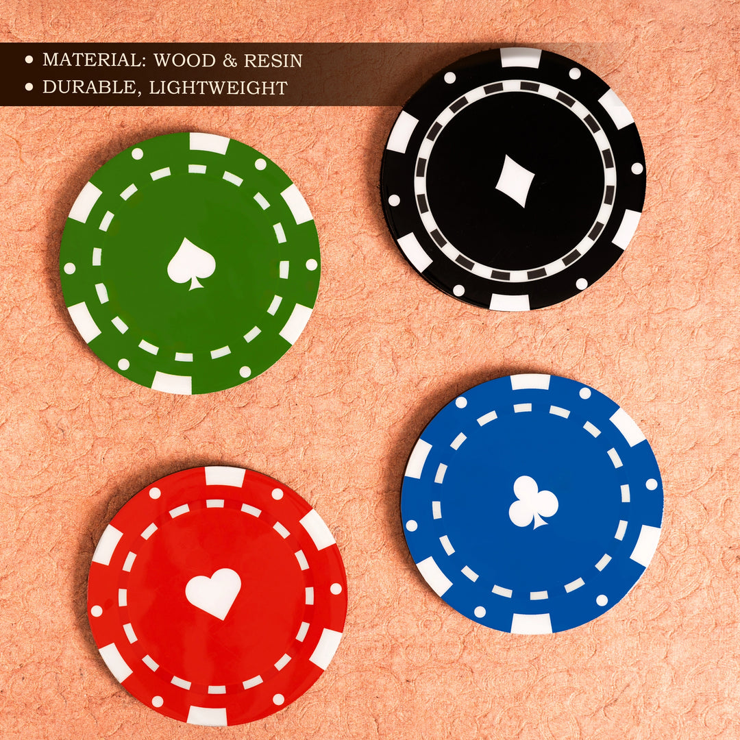 Poker Design Coaster Set