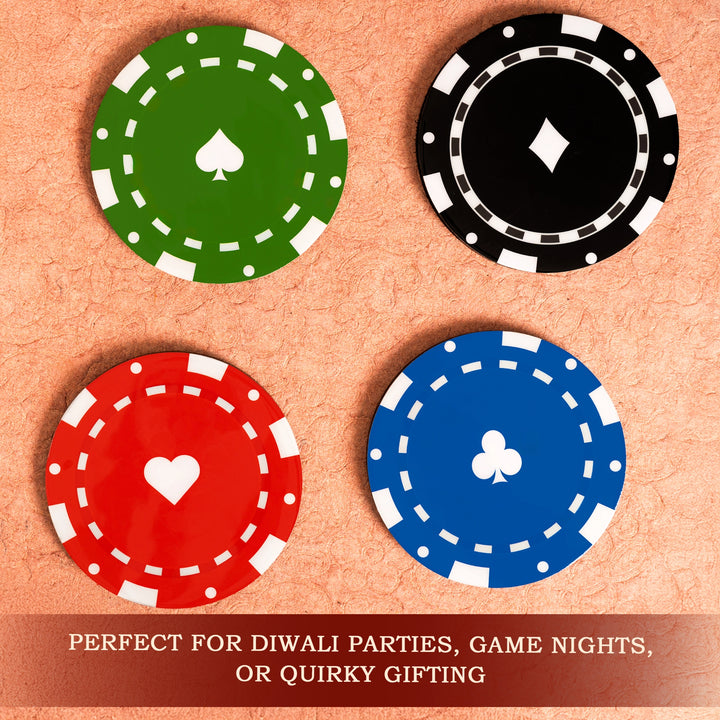 Poker Design Coaster Set