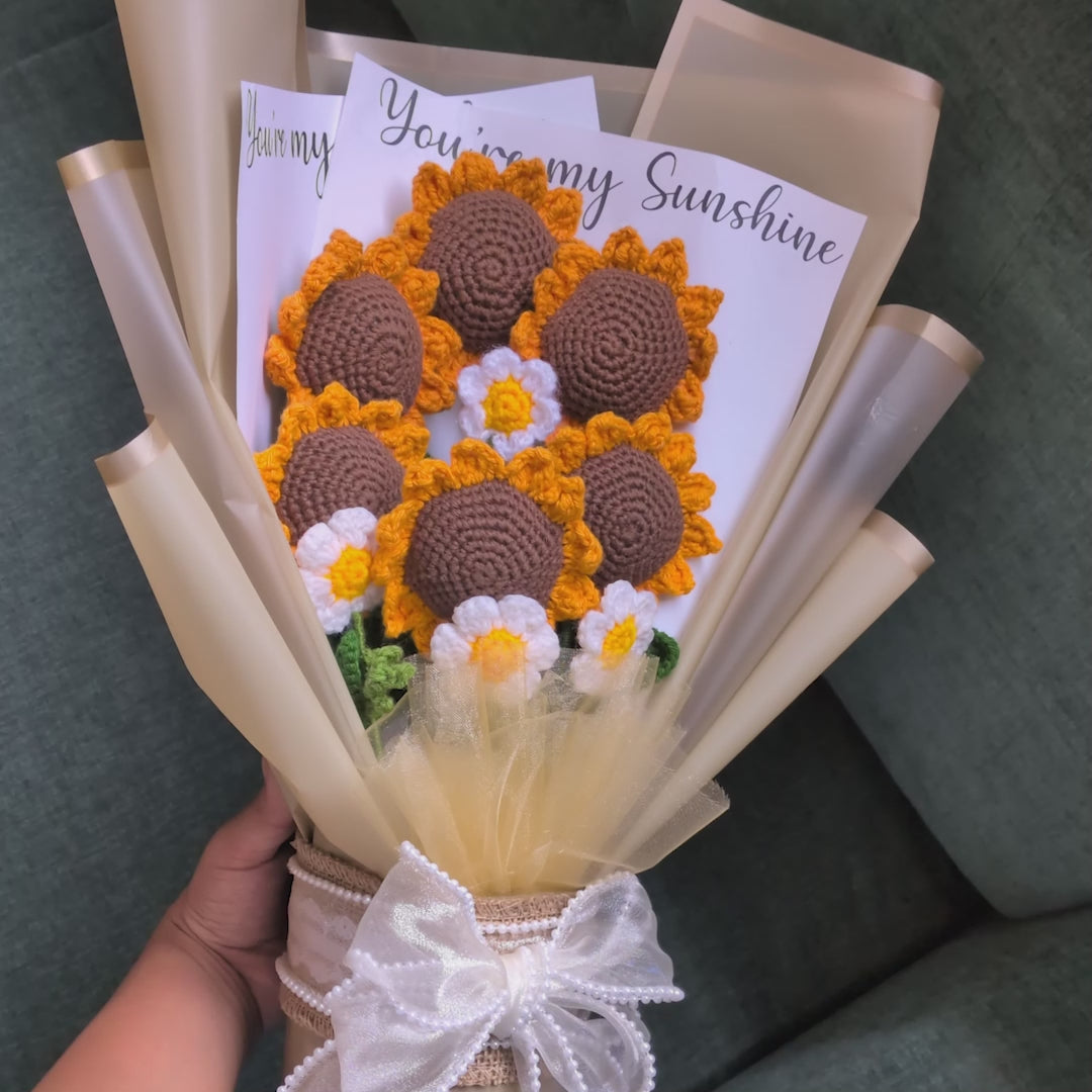 Sunkissed Crochet Bouquet