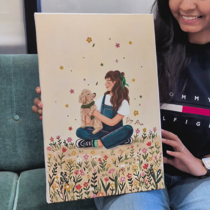 Dog Mom Blooms | Canvas Frame