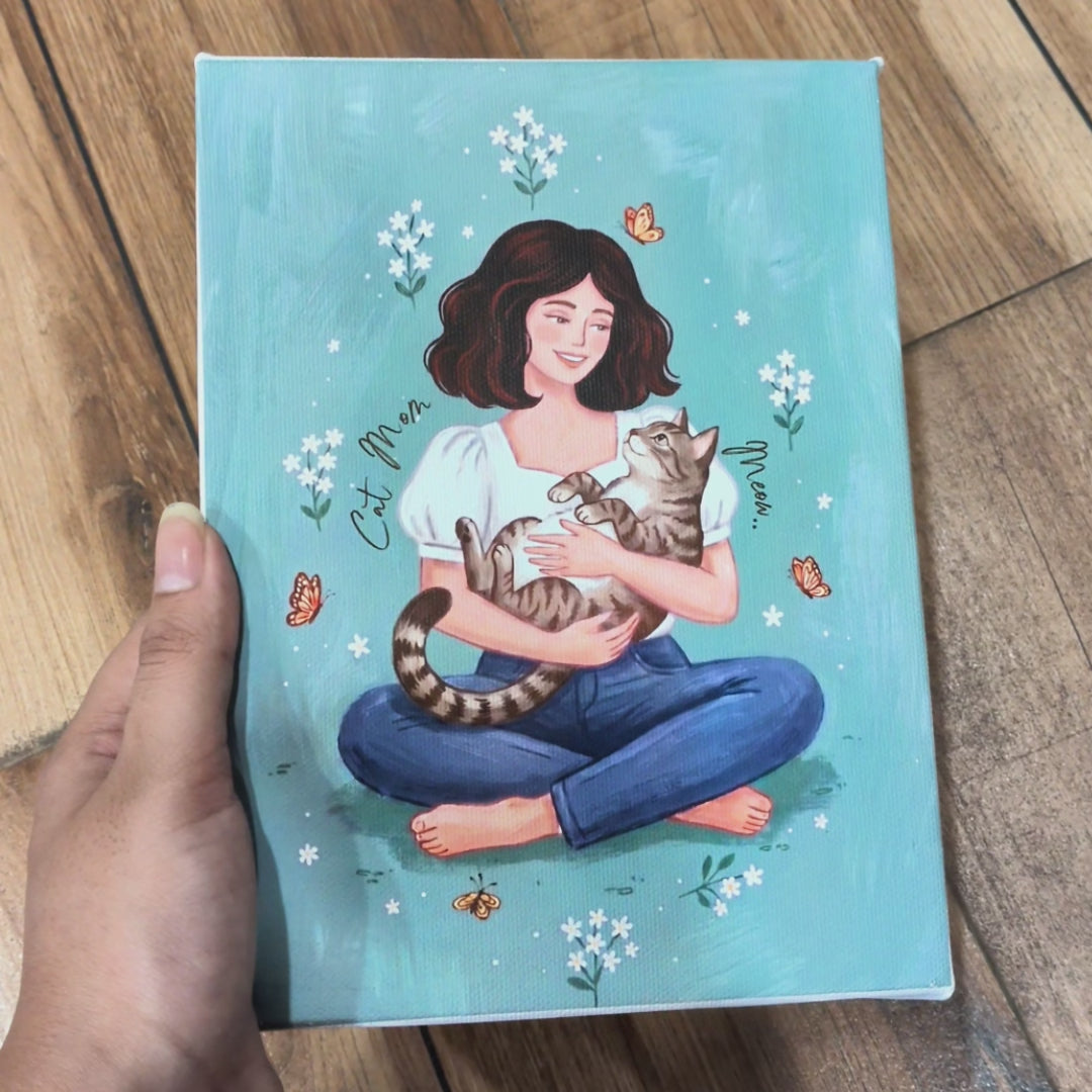 The Cat Mum | Canvas Frame
