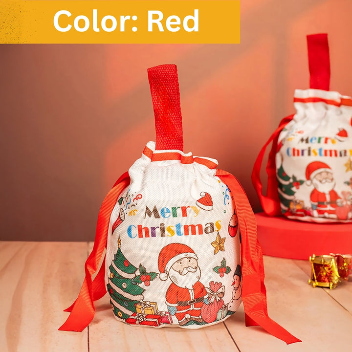 Red Drawstring Gift Bag