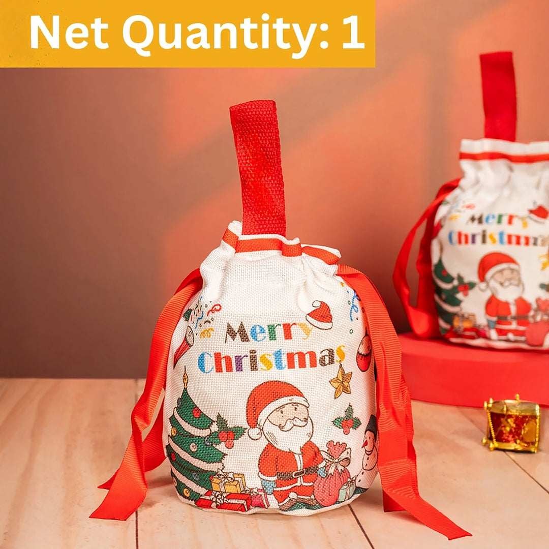 Red Drawstring Gift Bag