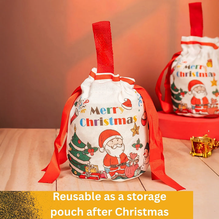 Red Drawstring Gift Bag