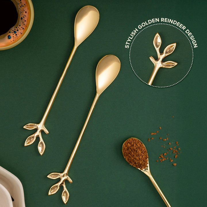 Reindeer Brass Spoon