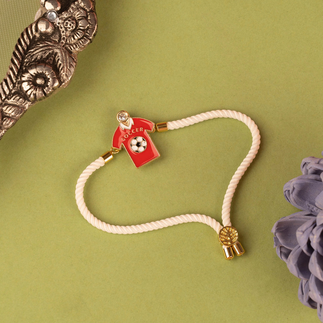 Soccer Enthusiast Rakhi Bracelet