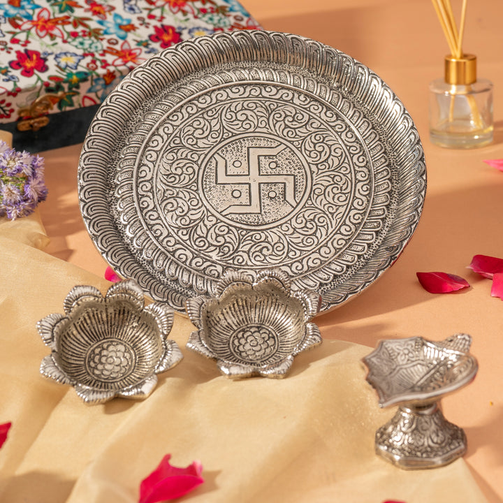 Swastika Pooja Thali Set