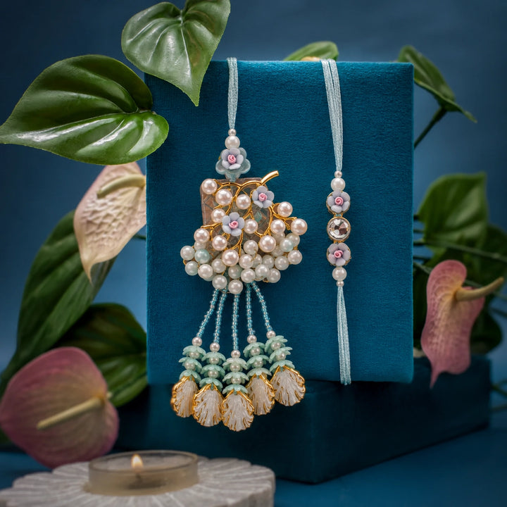 Tassel Ties Lumba Rakhi Set for Bhaiya-Bhabhi