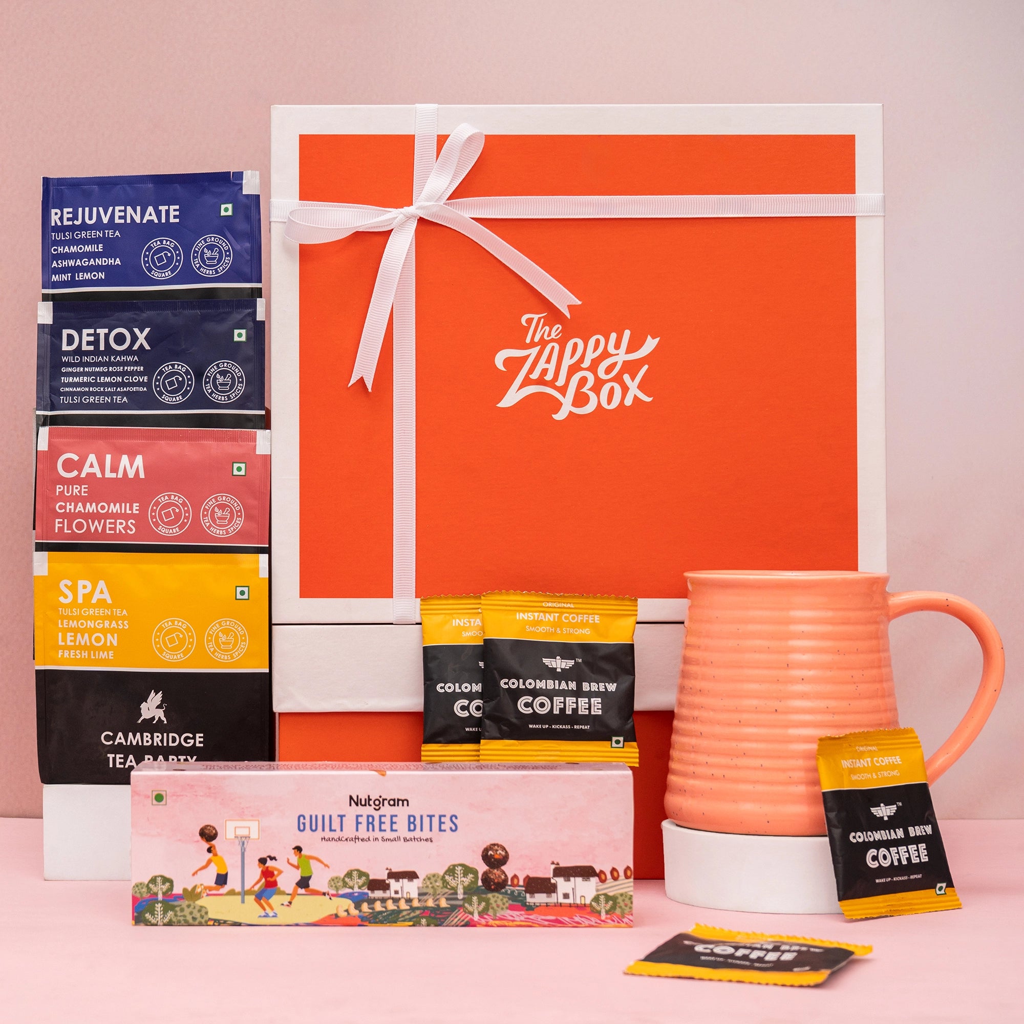 Brew Break Gift Hamper - Tea and Coffee Hamper – The Zappy Box