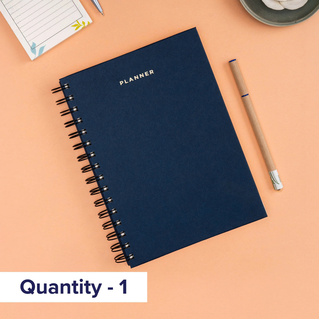 A5 Undated Daily Hardbound Planner