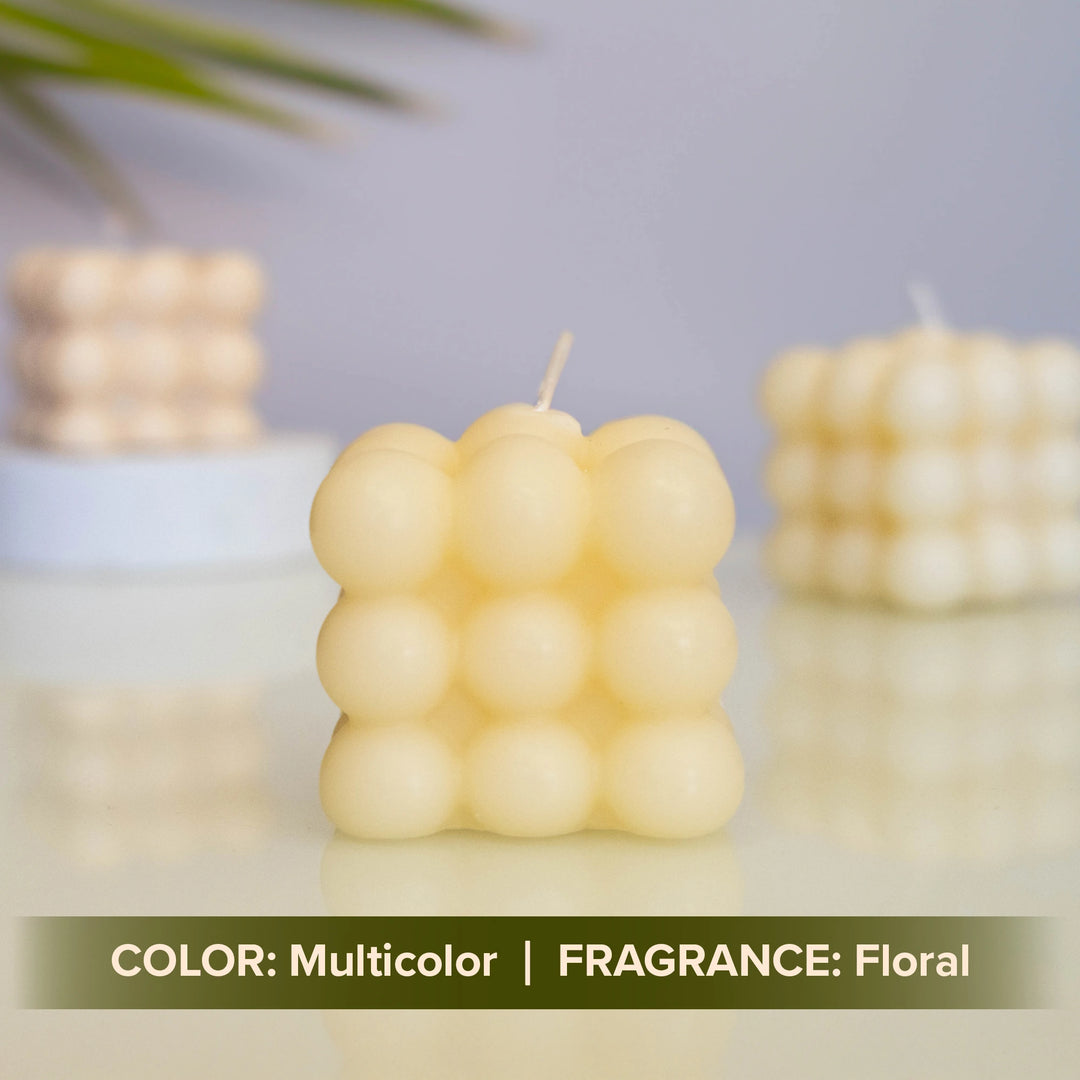 White Bubble candle