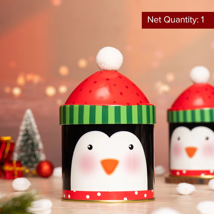 Winter Penguin Tin