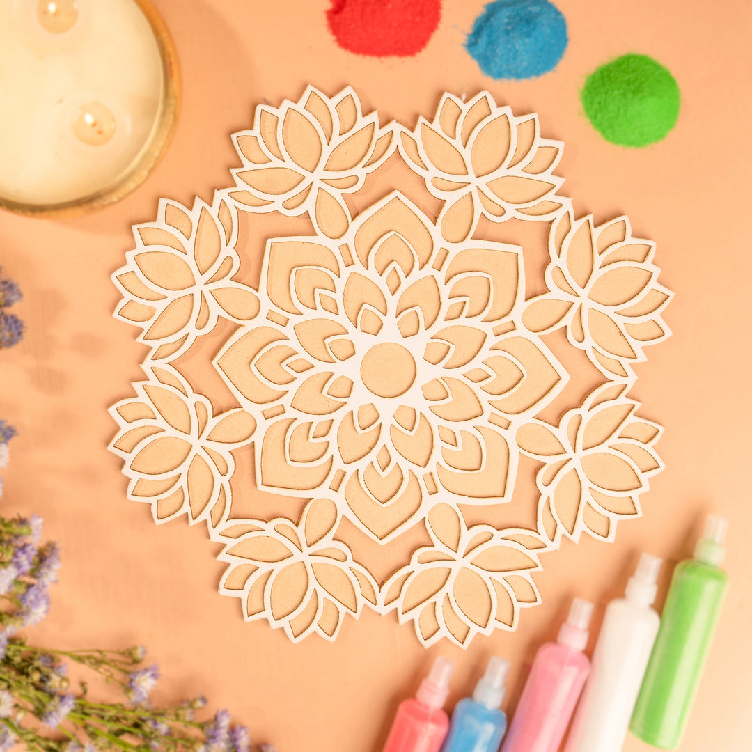 Wooden Rangoli Stencil Set