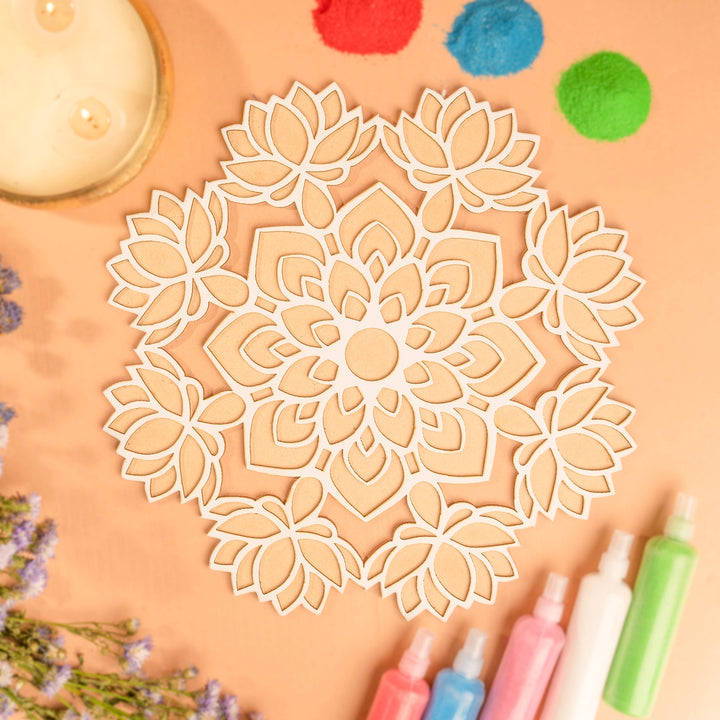 Wooden Rangoli Stencil Set