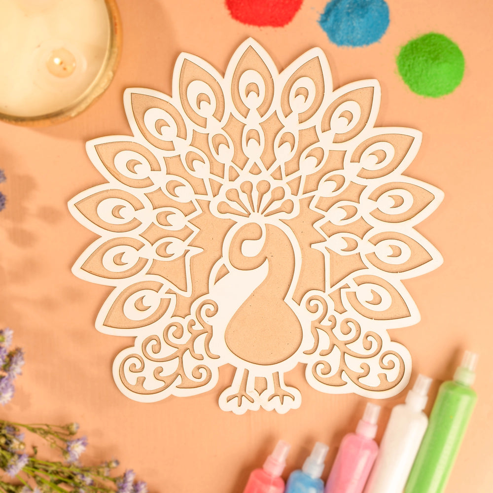 Props For Rangoli Festive Wooden Rangoli Stencil Kit - Festive Home Decor | The Zappy Box