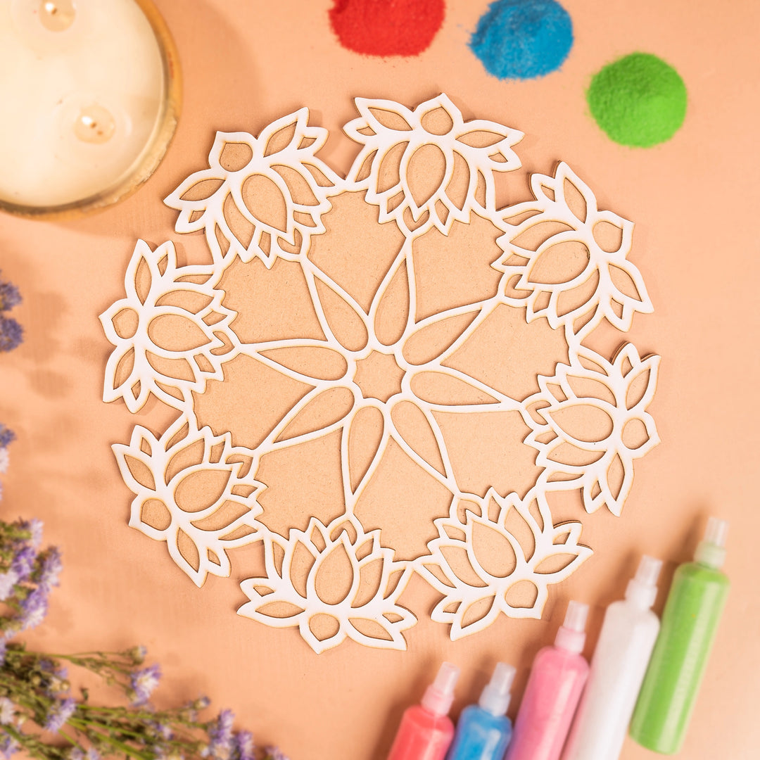 Wooden Rangoli Stencil Set