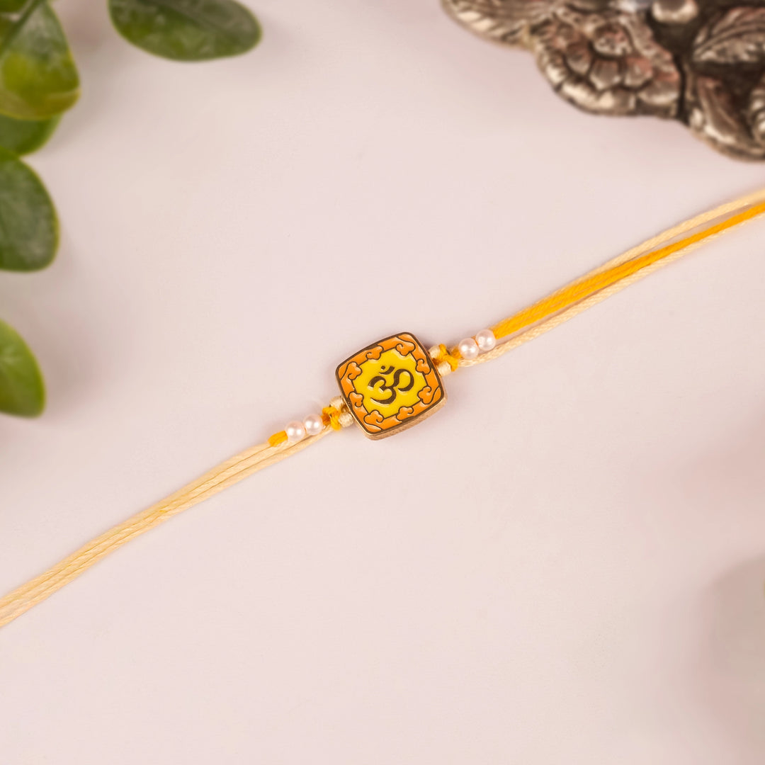 Om Enamel Rakhi