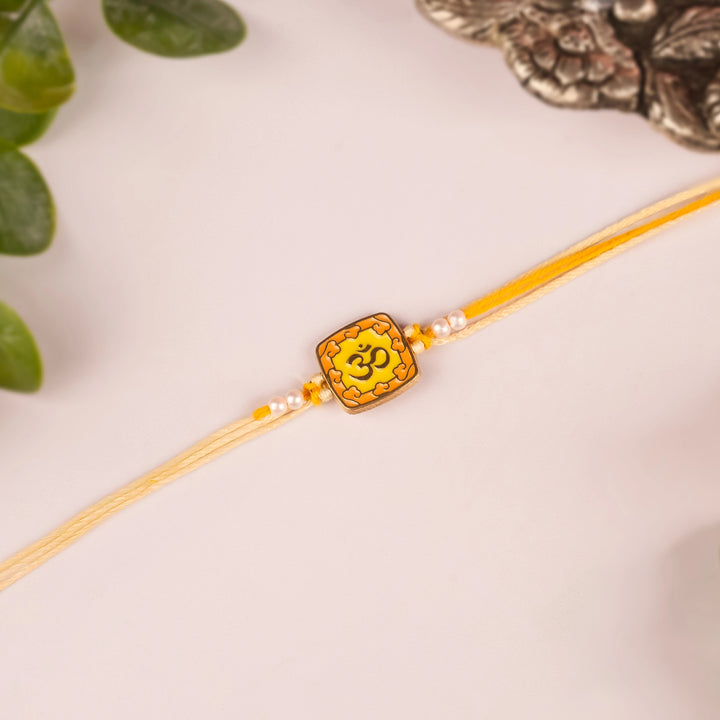 Om Enamel Rakhi