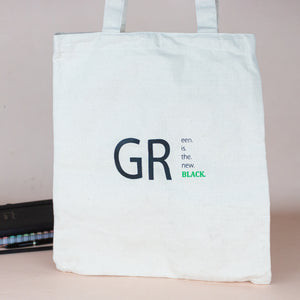 Green Is The New Black: Tote Bag