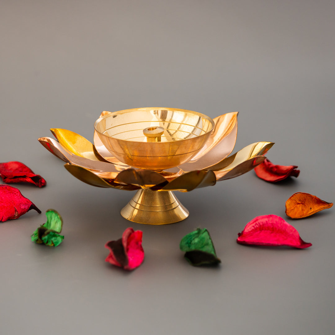 Flower Brass Diya